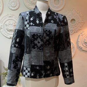 Dressbarn Black and Gray Jacket